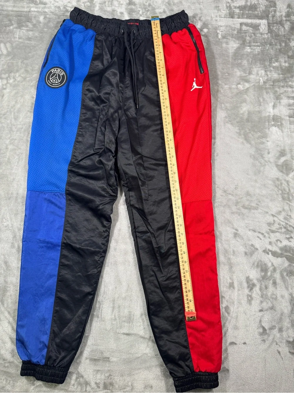 Air Jordan Paris Saint Germain Black Red Blue Track Pants Men's L